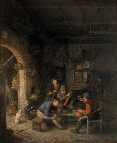 旅館の農民 作： Adriaen Jansz. van Ostade